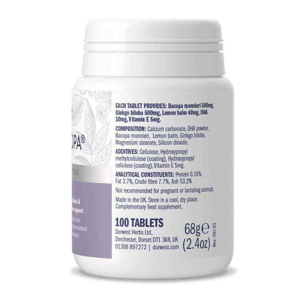 Dorwest BrainCopa Tablets For Dogs & Cats - 100