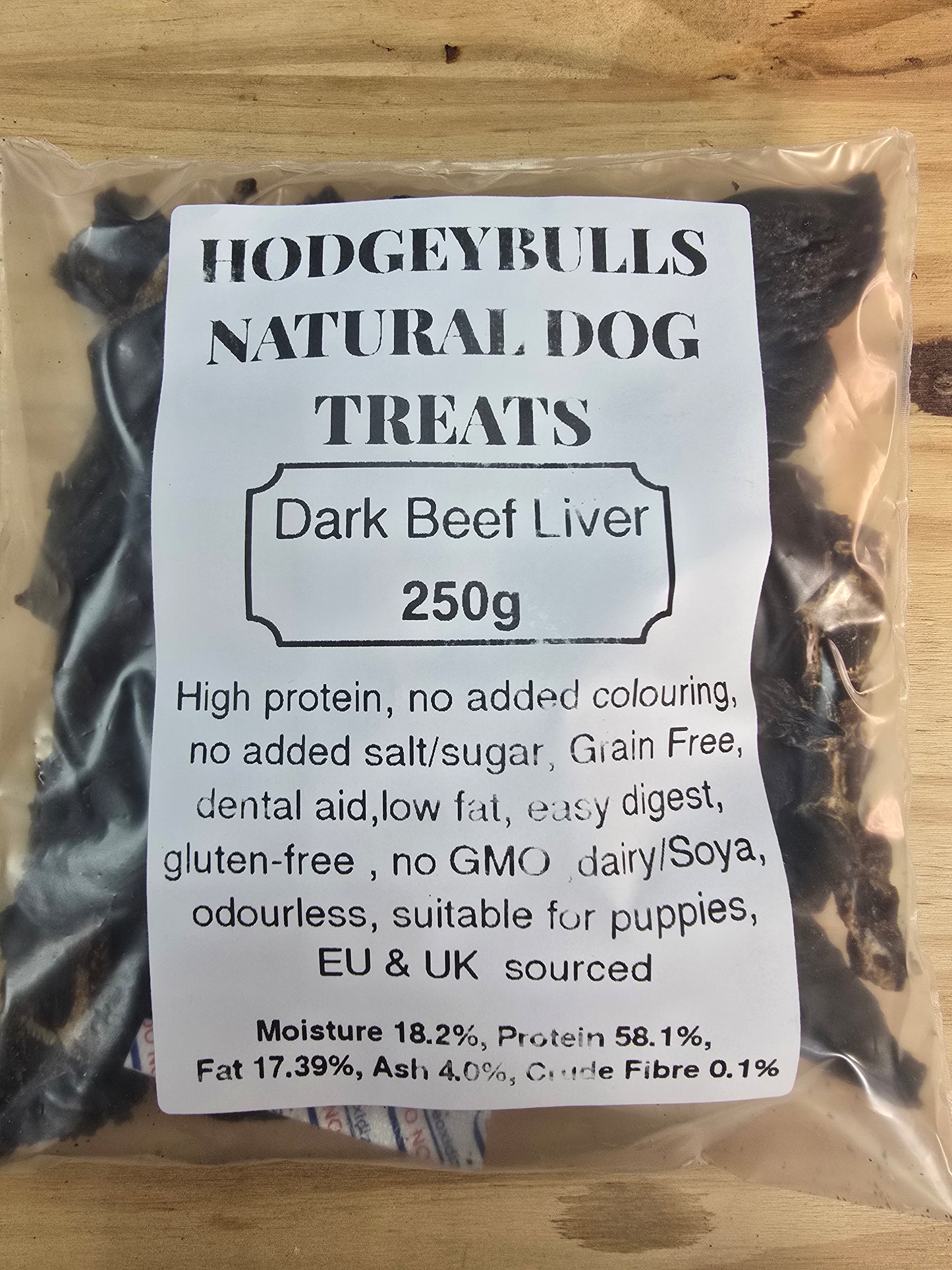 Dark beef liver