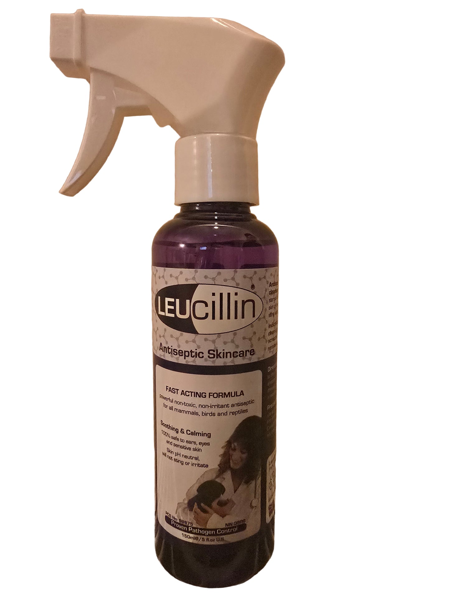 Leucillin Antiseptic Skincare Spray for all Mammals, Birds & Reptiles