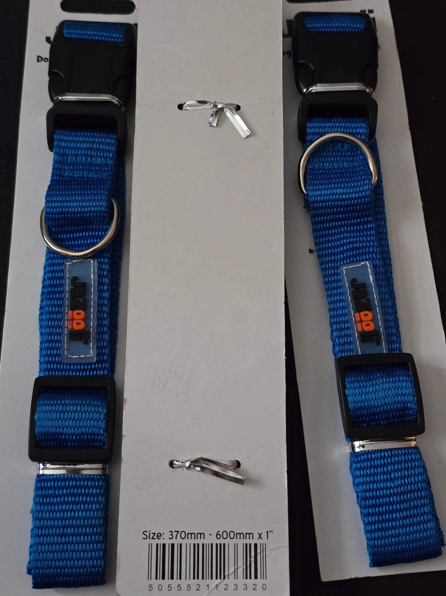jazooli blue dog collar large
