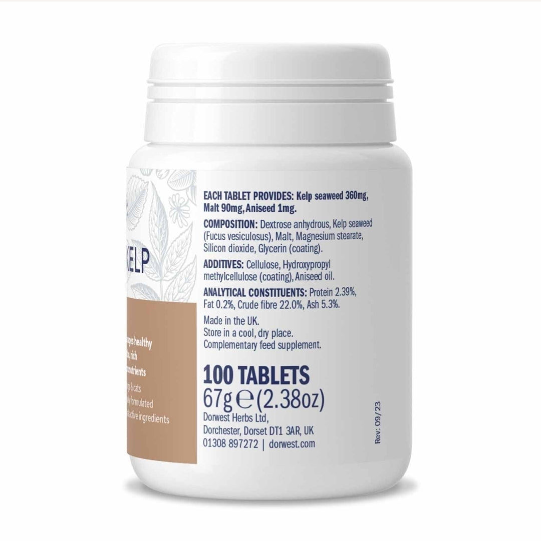 Dorwest Malted Kelp Tablets For Dogs And Cats - 100