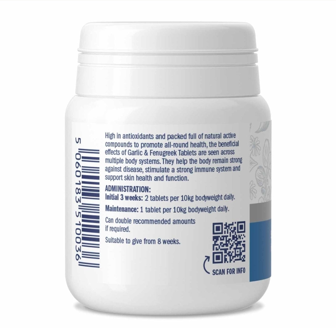 Dorwest Garlic & Fenugreek Tablets For Dogs - 100