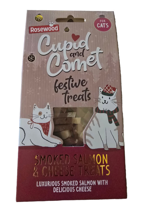 Rosewood cupid And Comet Smoked Salmon And Cheese Festive Treats 70g