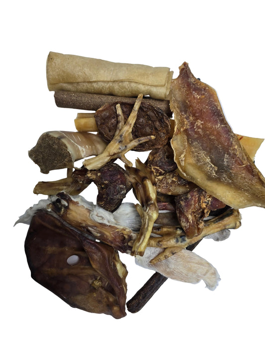 20 Piece 100% Natural dog treat bundle mixed box