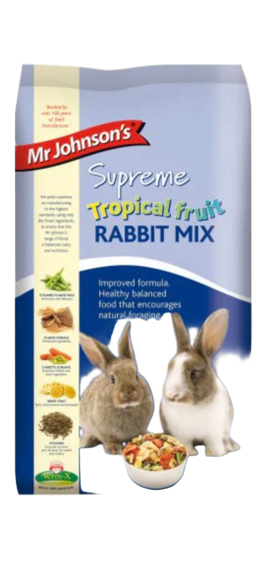 Mr Johnson's supreme tropical fruit rabbit mix