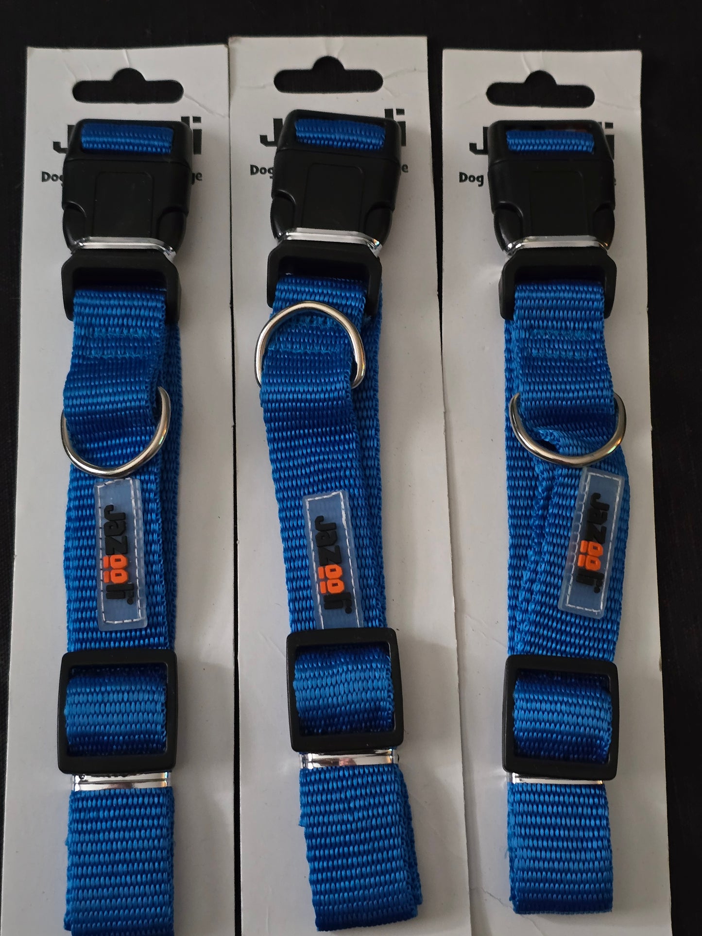 jazooli blue dog collar large