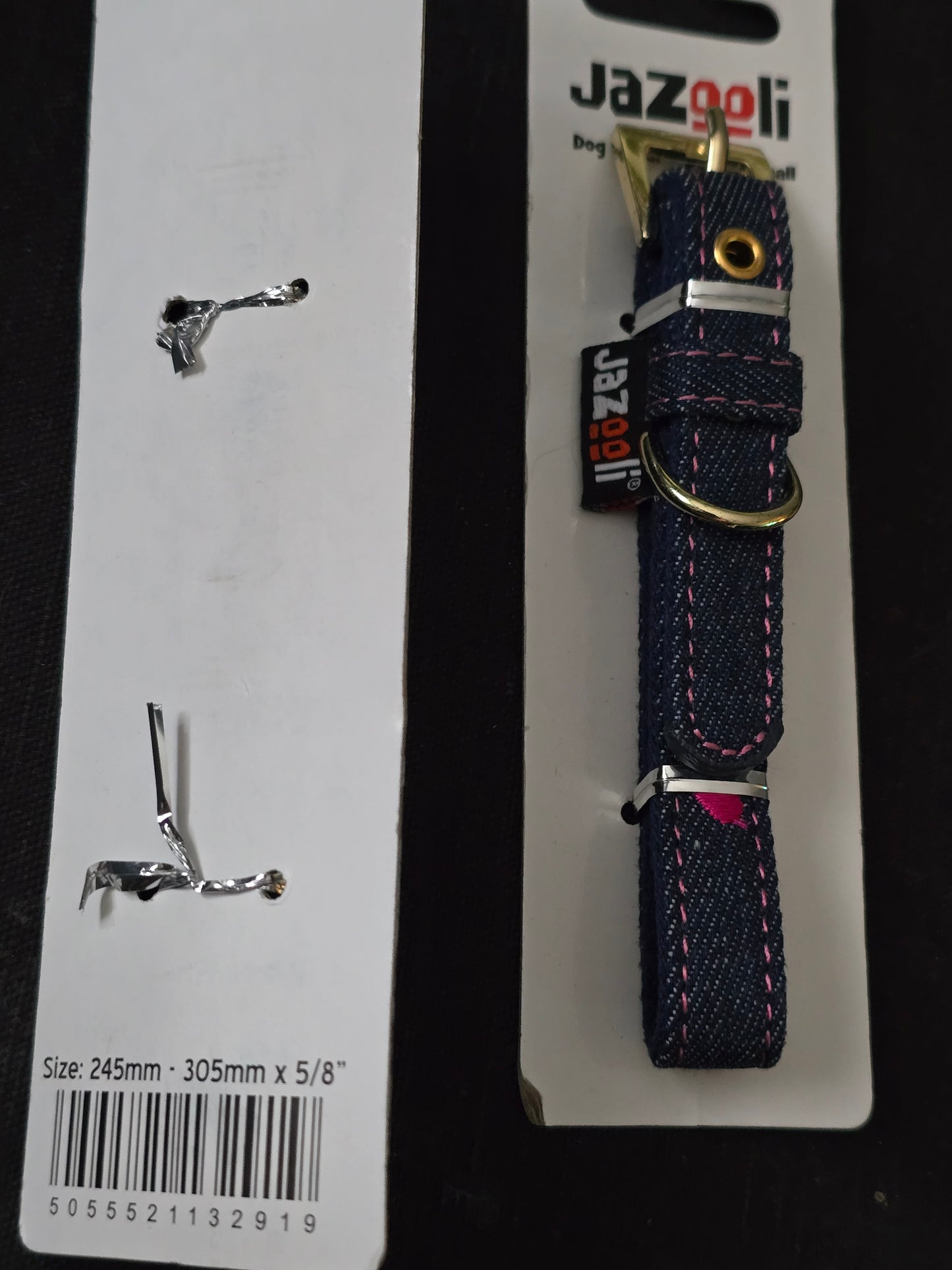 jazooli denim collar size small